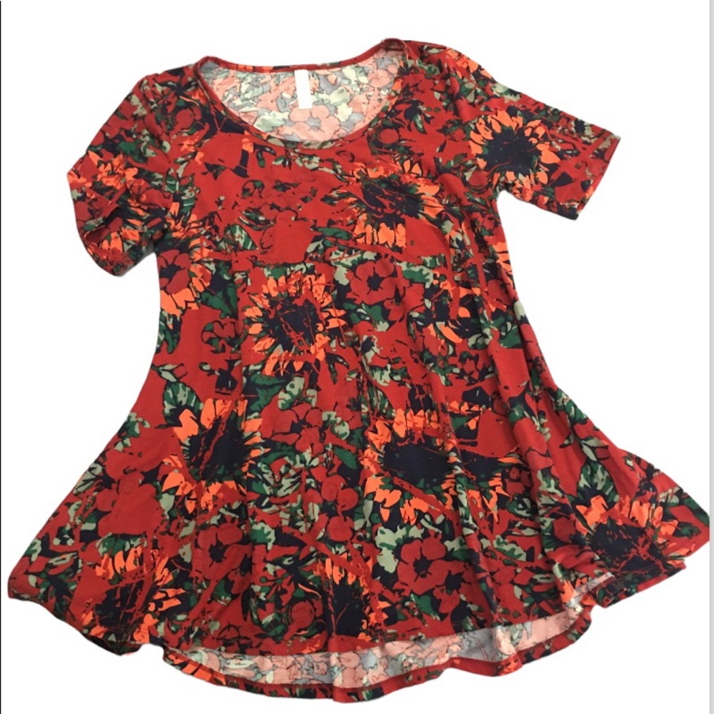 Lularoe Sunflowers and Poppies dress/tunic